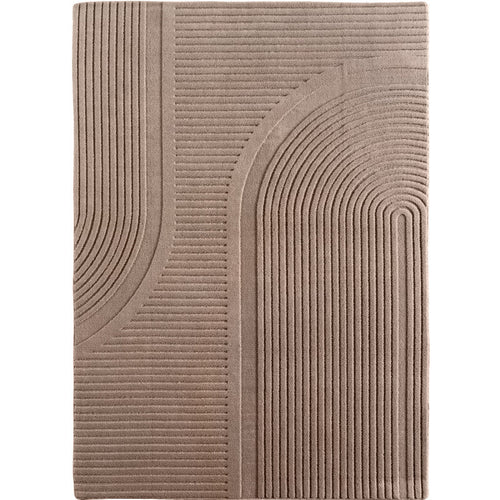 Mrcarpet Vloerkleed Scandinavisch taupe hoog/laag Rosa 160 x 230cm