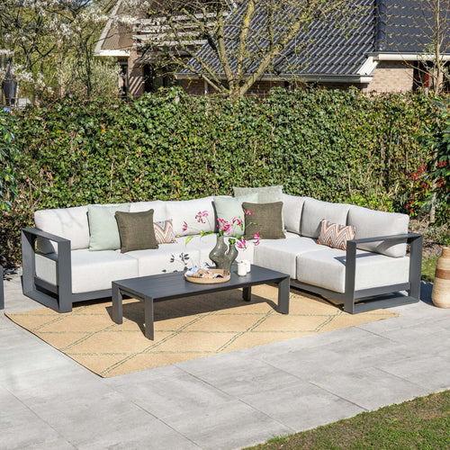 Garden Impressions Loungebank Malakka 4-delig - taupe