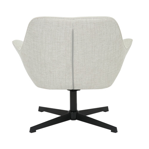 Livingfurn fauteuil Daphne Greige - lichtgrijs - stof