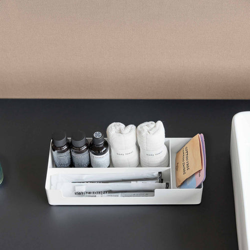 Yamazaki Tower Opbergbak met compartimenten - Wit