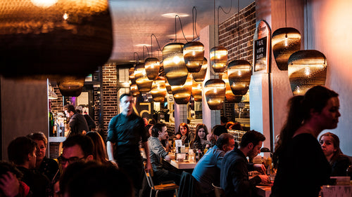 Think Paper hanglamp Baggy - 1 lichts - 29  x 200   cm - bruin - vtwonen shop