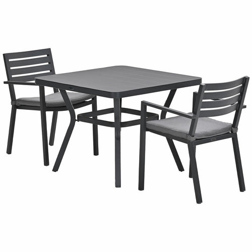 Garden Impressions tuinset Amarillo - Mina - donker grijs - 90x90 cm - 3-delig - vtwonen shop