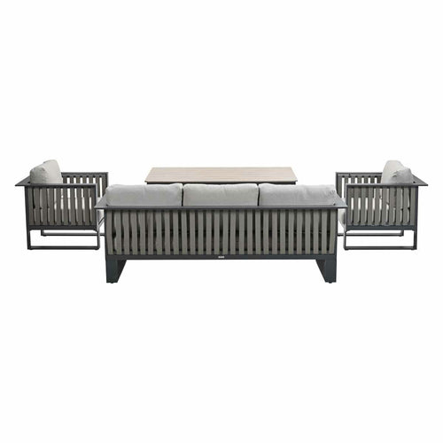 Garden Impressions lounge dining set Gabon taupe - 4-delig