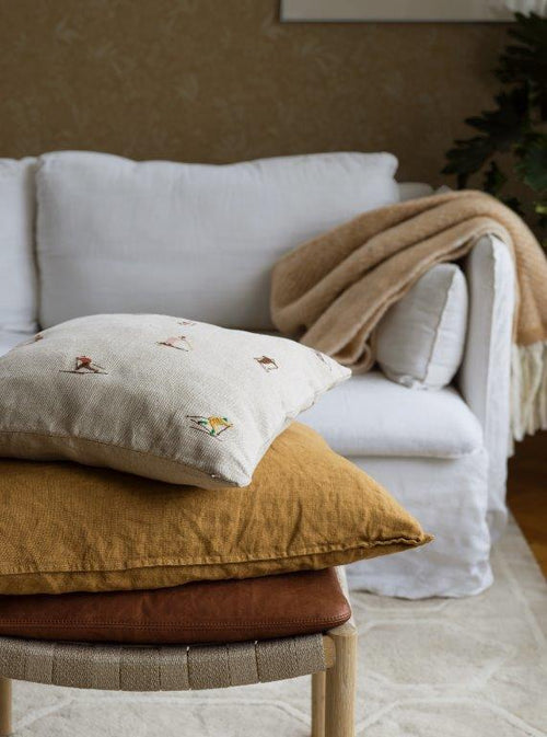 Borastapeter behang bladeren geel - 53 cm x 10.05 m - 661009 - vtwonen shop