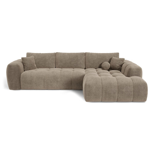 Premium Interiors - Rechthoekige hoekbank met slaapfunctie en opbergruimte SKY - kruisbinding  mol 310cm