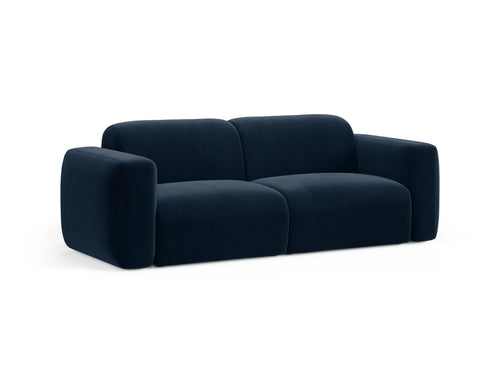 Cosmopolitan Design Modulaire bank Strino 3-zits, flueel koningsblauw - 98x220x78cm
