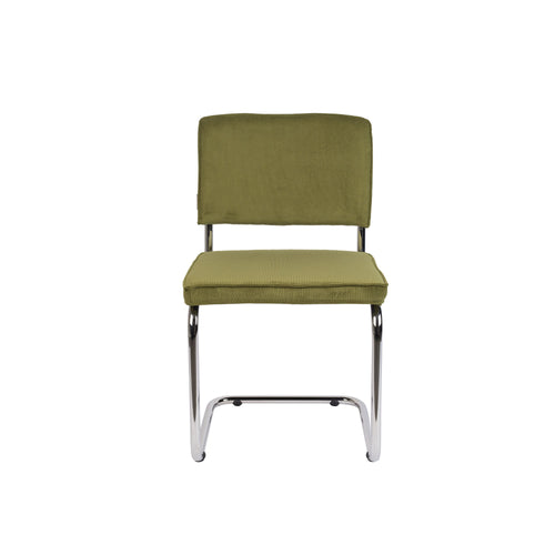 Zuiver Ridge Rib Eetkamerstoelen Groen - Set van 2 - vtwonen shop