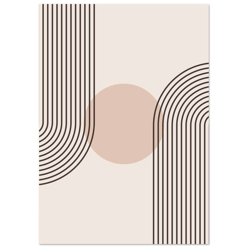 Artfulprints  Boho – Retro wave   poster A4 21x29.7 cm - vtwonen shop