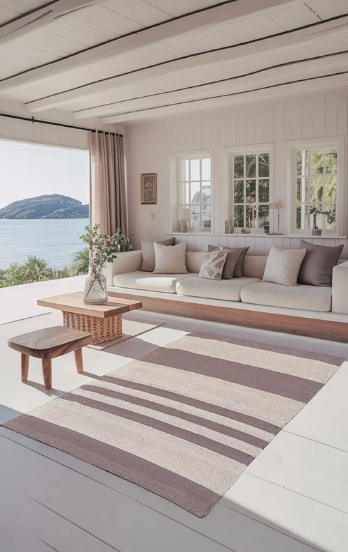 AFK Living vloerkleed Tiago - handgemaakt - Gerecycled katoen - 140 x 200 cm - vtwonen shop