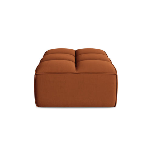 LaMiaSofa Poef Belluno - velours - terracotta - 80x93x43