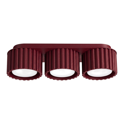Sollux Lighting Plafondlamp AURA 3 bordeaux Gx53 - 32,5x10x8cm