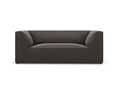 Micadoni Bank Ruby 2-zits, flueel, donkergrijs - 93x174x69cm
