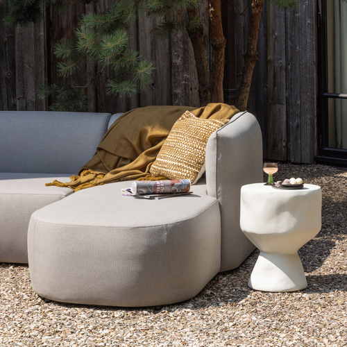 WOOOD bijzettafel Aur - Polymeer - Naturel - 50x40x40 - vtwonen shop