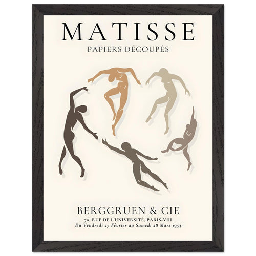 Artfulprints Poster met Lijst Matisse – The human ring II   - 30x40 cm - Meerkleurig