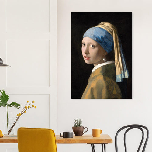 Artfulprints  Johannes Vermeer - Meisje met de parel   poster 50x70 cm - vtwonen shop