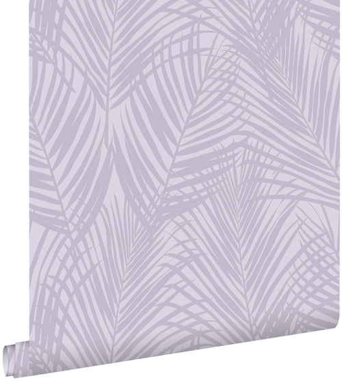ESTAhome behang palmbladeren lila paars - 53 cm x 10.05 m - 139573