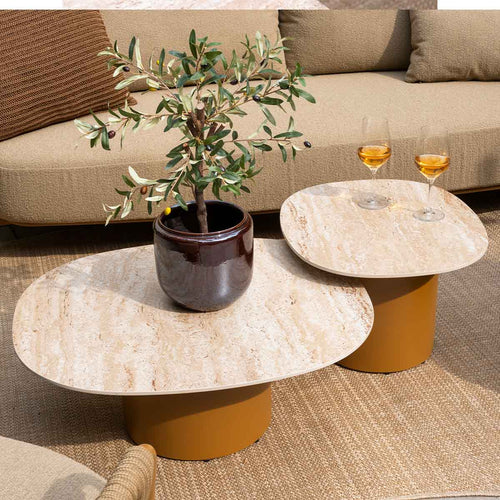4 Seasons loungetafel Sofie 70x80x30 cm amber - ceramic