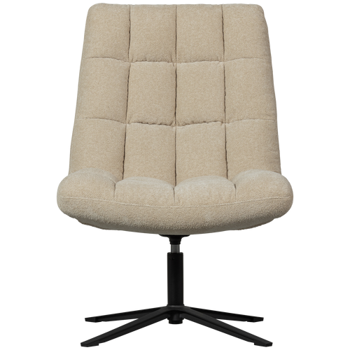 WOOOD draaibare fauteuil Job - Bouclé - Zand - 101x70x85 - vtwonen shop