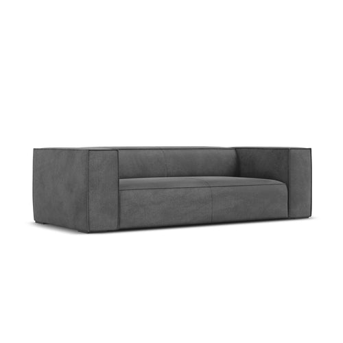 Cosmopolitan Design - Bank Turin 3-zits, structurele stof grijs - 100x227x68cm