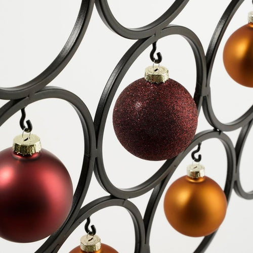 Mica Decorations Decoratie Boom voor Kerstballen - Kerstboom voor 16 Kerst Ornamenten - Sierboom Ijzer - Kerstdecoratie voor Binnen - L53 x B15 x