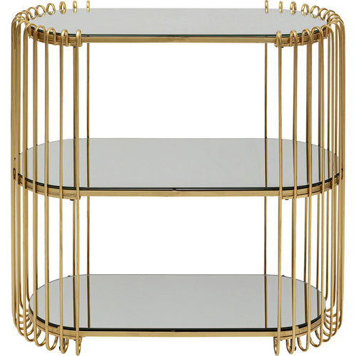 Kare Design Console Wire 81x37cm messing - vtwonen shop