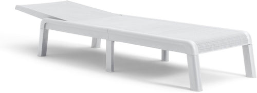 Keter Mallorca Ligbed - inclusief kussen - 187.5x58x29cm - Wit