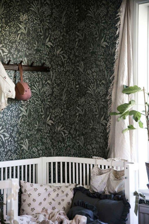 Borastapeter behang bladeren vergrijsd groen - 53 cm x 10.05 m - 661031 - vtwonen shop