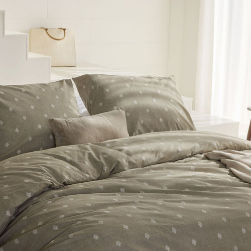 Walra - Dekbedovertrek Remade Rustic GraCe - 200x220 cm - Taupe