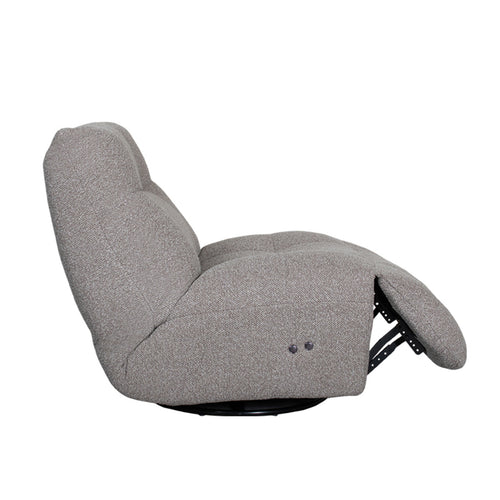 LABEL51 Elektrische Fauteuil Relax & Recharge - Grijs - 90x110x95cm