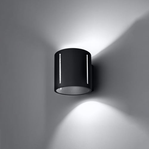 Sollux Lighting Wandlamp INEZ zwart - 10x12x10cm