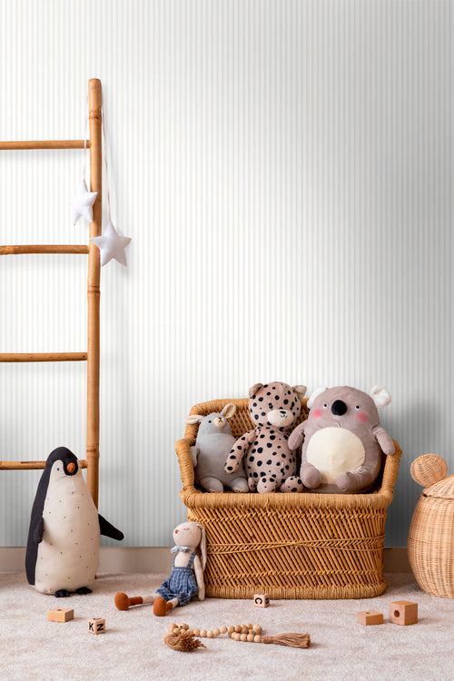 Sanders & Sanders behang strepen beige en wit - 53 cm x 10 m - 640476 - vtwonen shop