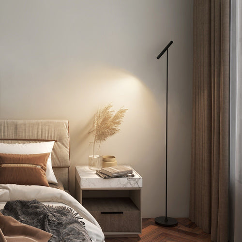 Artdelight vloerlamp Kansas - 1 lichts - 25  x 140   cm - zwart - vtwonen shop