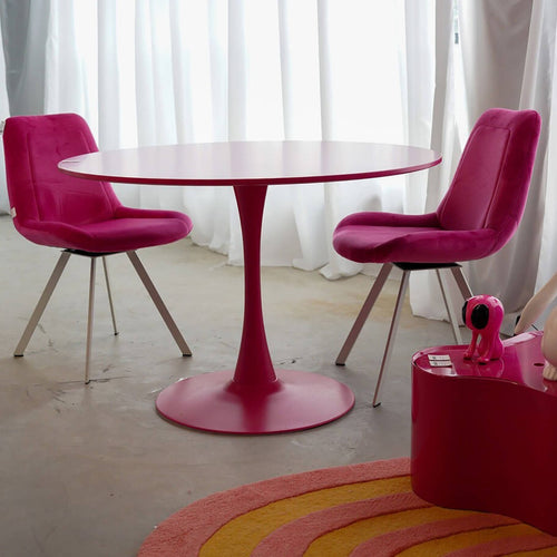 Kare Design Tafelblad Schickeria Ø110cm roze