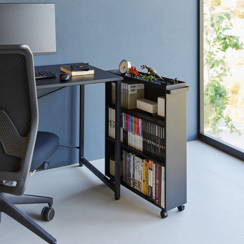 Yamazaki Boekenkast / Boekentrolley - Tower - Zwart - vtwonen shop