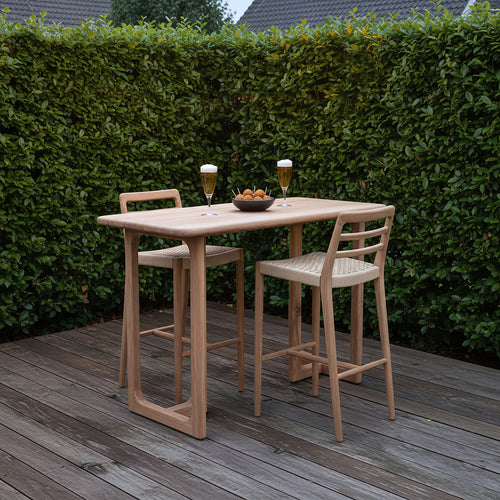 Primavera teakhouten bartafel - Tuinbartafel - 160x80x105 cm