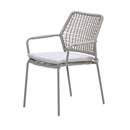 Garden Impressions Tuinset Natas 7-delig taupe - Tulli tuintafel 220x115 cm