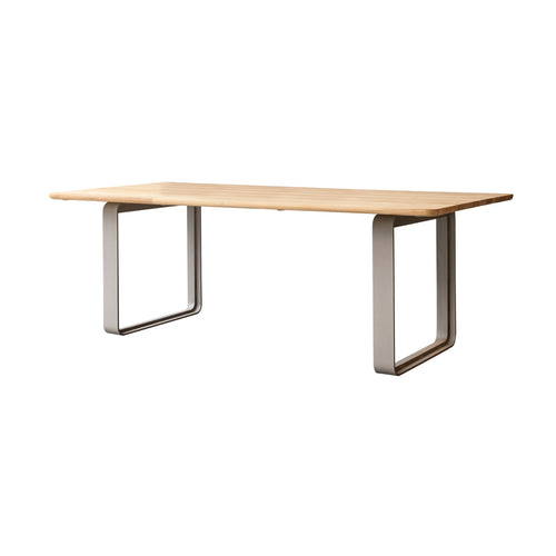 Tikamoon Eettafel van gerecycled massief teakhout en aluminium voor 6/8 personen - Naturel - vtwonen shop