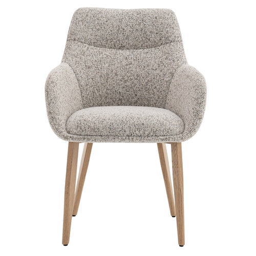 DÉJA Living Eetkamerstoel Noé - Beige/Naturel - Zithoogte 47cm - Set van 2 - vtwonen shop