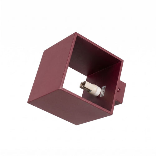 Sollux Lighting Wandlamp QUAD 1 bordeaux - 10x12x10cm