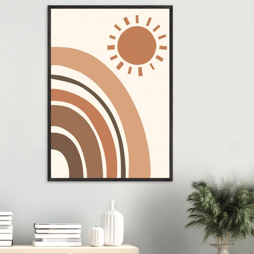 Artfulprints Poster Boho – Soft sun   - A4 21x29.7 cm - beige