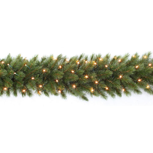 Triumph Tree Forest Frosted Guirlande met LED Verlichting - Kerstversiering met 72 Warm Witte LED Lampjes - Kerstslingers met Frosted Naaldjes -