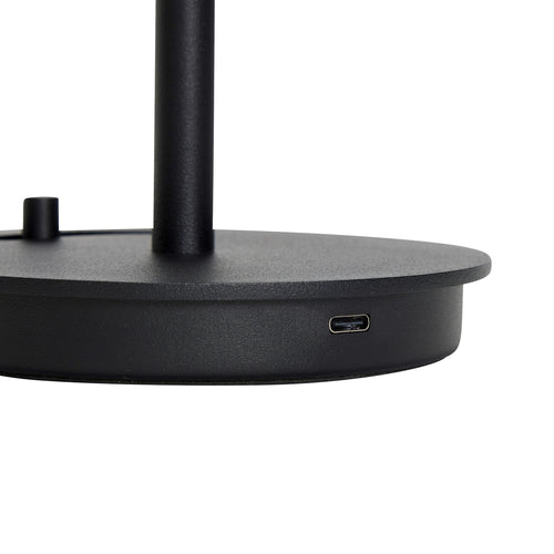 Hübsch draagbare lamp Salon - glas/ijzer - Ø15xh31cm, g9 - vtwonen shop