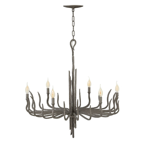 Elstead Spyre - 6-lichts kroonluchter bronzen afwerking, E14