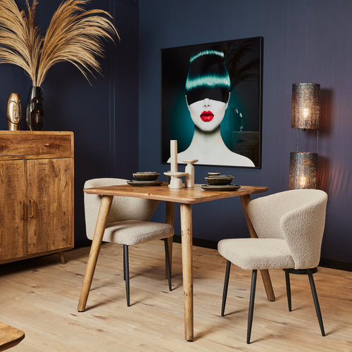 Starfurn  eettafel Omaha - bruin - 90x90x76cm