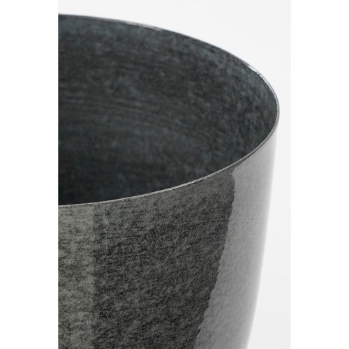 Mica Decorations James Bloempot op Standaard - H22 x Ø19 cm - Metaal - Grijs