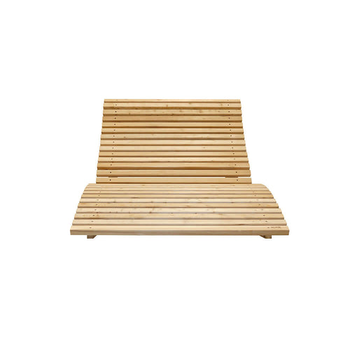 HOME DELUXE Golvend houten ligstoel WOLGA - 120 cm