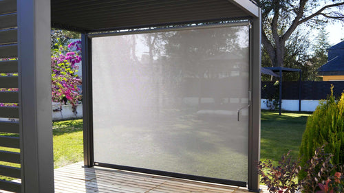 MIRADOR 80/88 Windscherm 4m voor Solid Pergola's - Antraciet