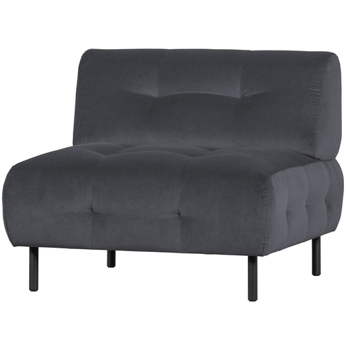 WOOOD fauteuil Lloyd - Velvet - Cloud - 75x90x90 - vtwonen shop