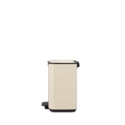 Brabantia Bo Pedaalemmer, 4 liter, stil sluitend, kunststof binnenemmer - Soft Beige
