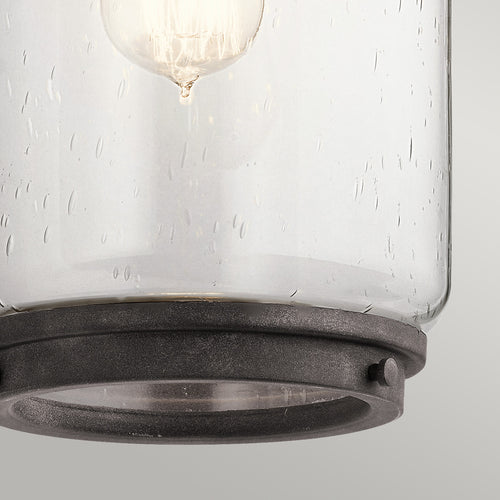Andover Kichler Outdoor 1-lichts wandlantaarn verweerd zink IP44